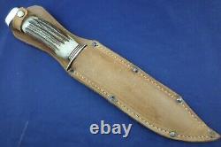 Vintage FR. Plücker JR. Bowie Large Knife with Sheath