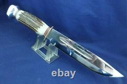 Vintage FR. Plücker JR. Bowie Large Knife with Sheath