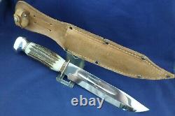 Vintage FR. Plücker JR. Bowie Large Knife with Sheath