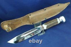 Vintage FR. Plücker JR. Bowie Large Knife with Sheath