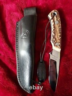 Vintage Ferenc Tumpek Dnc Custom Hunting Knife Stag Jagdmesser Handarbeit Nice