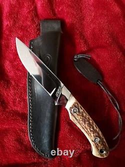 Vintage Ferenc Tumpek Dnc Custom Hunting Knife Stag Jagdmesser Handarbeit Nice