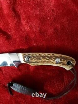 Vintage Ferenc Tumpek Dnc Custom Hunting Knife Stag Jagdmesser Handarbeit Nice