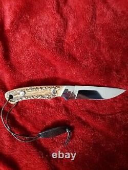 Vintage Ferenc Tumpek Dnc Custom Hunting Knife Stag Jagdmesser Handarbeit Nice