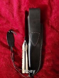 Vintage Ferenc Tumpek Dnc Custom Hunting Knife Stag Jagdmesser Handarbeit Nice