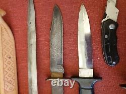 Vintage Fighting Survival, knives lot all pre owned E4