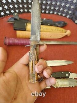 Vintage Fighting Survival, knives lot all pre owned E4