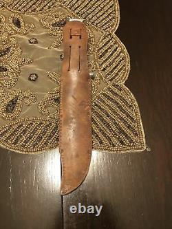 Vintage Fixed Blade Edge Brand 469 Solingen Germany Hunting Bowie Knife, Sheath