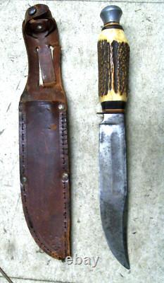 Vintage Fixed Blade, Gambill Solinger, Stag Handle, Made In Germany
