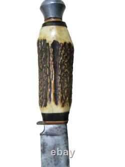 Vintage Fixed Blade, Gambill Solinger, Stag Handle, Made In Germany