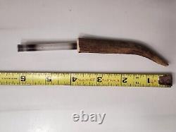 Vintage Fixed Blade Hunting Knife & Case, by MORK, c 1980'S, Free Shipping