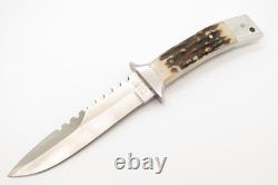 Vintage Frost Cutlery Tak Fukuta Seki Japan Stag Fixed Survival Hunting Knife