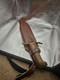 Vintage Full Tang Hunting Bowie Knife 9.5 Wood Handle + Sheath Pakistan