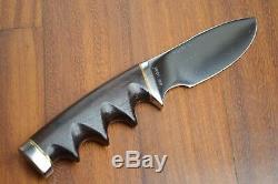 Vintage GERBER MODEL 400 Fixed Blade Skinner Hunting Knife With Leather Sheath