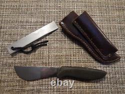 Vintage Gerber FLAYER Fixed Blade Knife With Original Leather Sheath & Steel