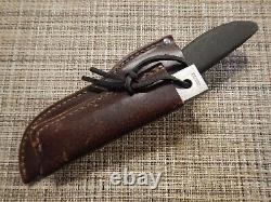 Vintage Gerber FLAYER Fixed Blade Knife With Original Leather Sheath & Steel