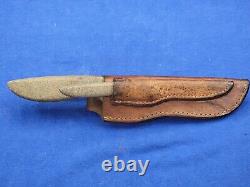 Vintage Gerber Flayer + Pixie Combo knife Armorhide Handle + Leather Sheath