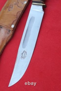 Vintage German Eye Eyeball Schlieper Stag Fixed Blade Hunting Knife Jim Bowie