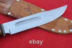 Vintage German Eye Eyeball Schlieper Stag Fixed Blade Hunting Knife Jim Bowie