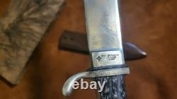 Vintage German F. Herder Abr. Sohn Solingen Bowie Knife