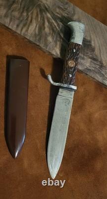 Vintage German F. Herder Abr. Sohn Solingen Bowie Knife