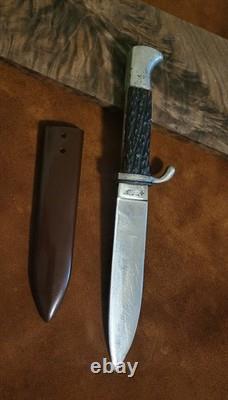 Vintage German F. Herder Abr. Sohn Solingen Bowie Knife