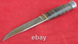 Vintage German Hunting Knife + Leather Sheath Set Rare
