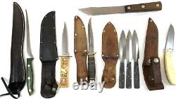 Vintage German Knife Solingen CASE XX rare knives lot 8 Sawback Svoboda NICE