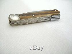 Vintage H. BOKER & CO SOLINGEN Nr. 700 DRGM Folding Hunting Knife Tri-Locking