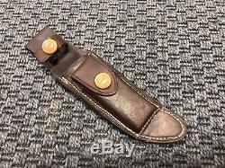 Vintage H. H. Heiser Brown Button Sheath Scabbard Randal Model 7 Hunting Knife