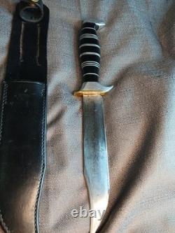 Vintage Hand Made Unmarked Bowie Knife