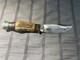 Vintage Handmade Antler Handle Hunting Knife Carbon Steel Drop Point Full Tang