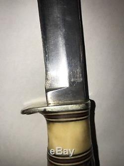 Vintage Harry Morseth Brusletto Blade Stag Handle Hunting Knife (RARE)