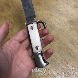 Vintage Hartkopf & Co Solingen German Hunting Knife Collectible WWII Era White