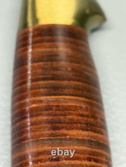 Vintage Helle Fabrikker Fixed Blade Knife 10 1/2+ High Carbon Edge Norway