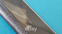 Vintage Helle Norway 18/8 High Carbon Edge Hunting Knife + Sheath Puuko TR1164