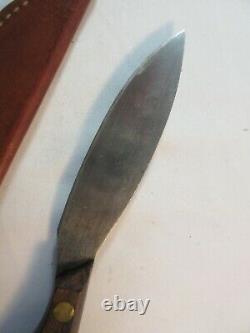 Vintage Herters Inc Waseca Minn Hunting Skinning Fixed Blade Knife And Sheath