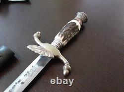 Vintage Hirschkrone Solingen Germany Stag Hunting Dress Dagger Knife