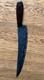 Vintage Hunting Knife, Handmade And SignedM. H On The Blade, Redwood Handle