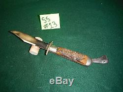 Vintage Hunting Knife. MARBLE'S SAFETY KNIFE. Very Nice