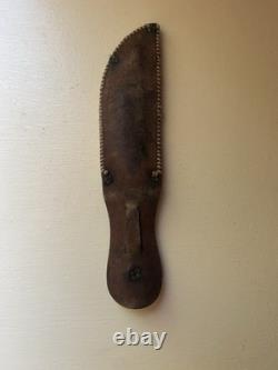 Vintage Hunting Knife Marked RIOJA Stag Handle Spanish