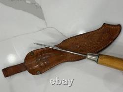 Vintage J. Marttiini Rovaniemi Puukko Knife Finland With Sheath