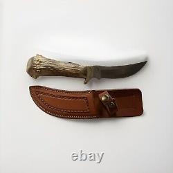 Vintage Jacob's Custom Stag Antler Hunting Knife 11 Beautiful! Jacobs