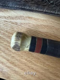 Vintage Jaeger Bros Marinette WIS Fixed Blade Hunting Knife Aerial Cutlery