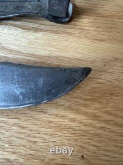 Vintage Jaeger Bros Marinette WIS Fixed Blade Hunting Knife Aerial Cutlery