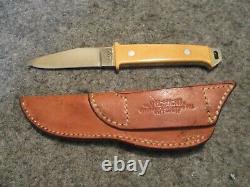 Vintage James B Lile Jimmy Early Knife Yellow Micarta The Arkansas Knifesmith