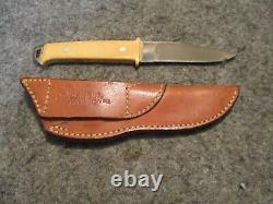 Vintage James B Lile Jimmy Early Knife Yellow Micarta The Arkansas Knifesmith