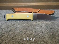 Vintage James B Lile Jimmy Early Knife Yellow Micarta The Arkansas Knifesmith