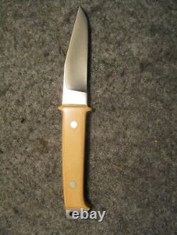 Vintage James B Lile Jimmy Early Knife Yellow Micarta The Arkansas Knifesmith