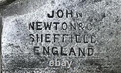 Vintage John Newton Co Frog Logo Sheffield England Hunting Bowie Dagger Knife